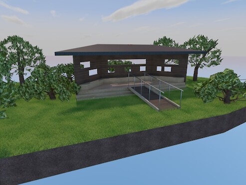 Artist's Impression of approach to Bird Hide from the Mole